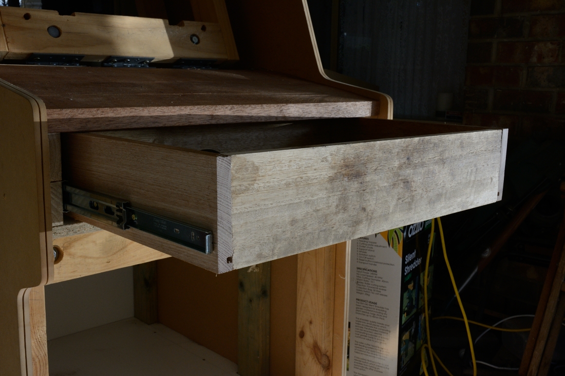 picture of drawer partly pulled out