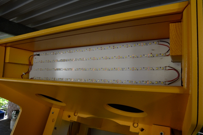 picture of installed lighting panel