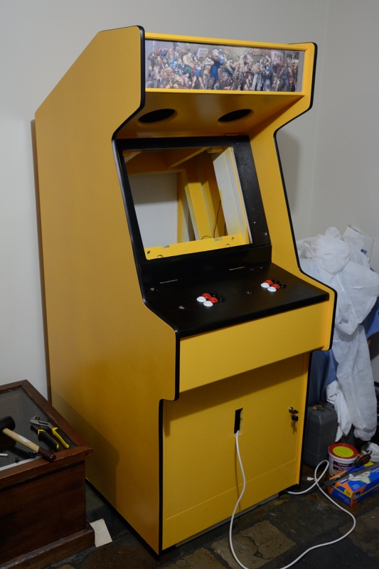picture of the cabinet with t-moulding installed