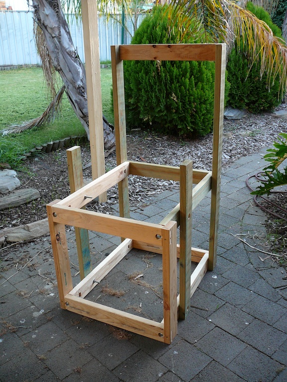 screwed together internal frame