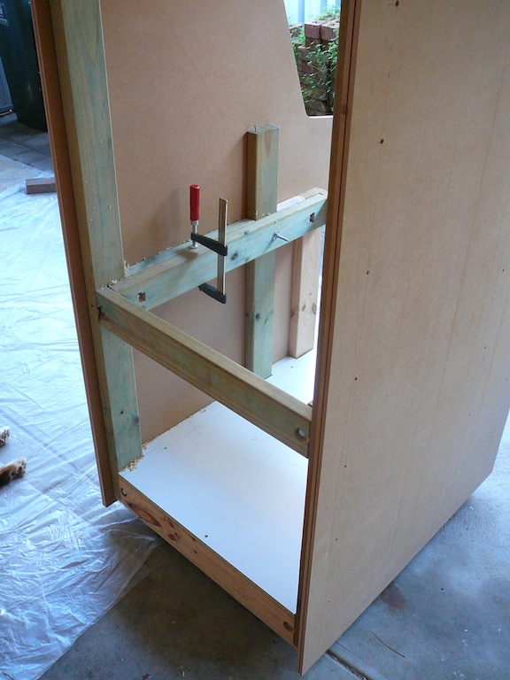 close up view of cabinet